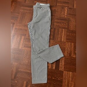 NWOT GAP Black and White Gingham Skinny Ankle Pants